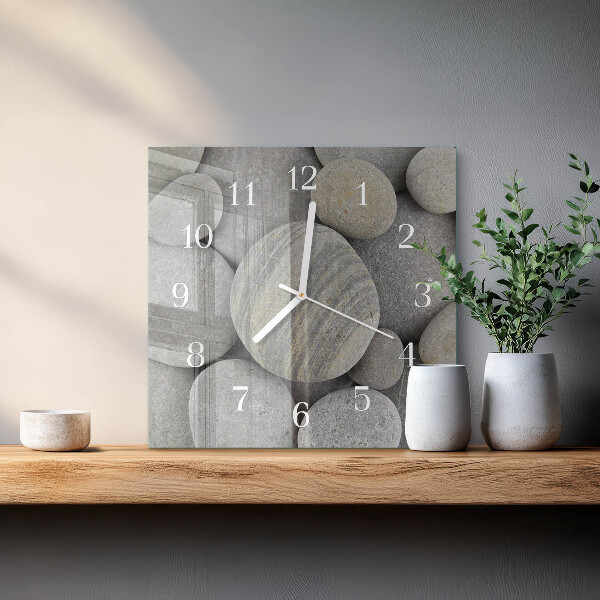 Reloj cuadrado Piedras
