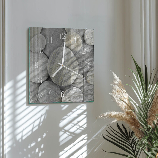 Reloj cuadrado Piedras