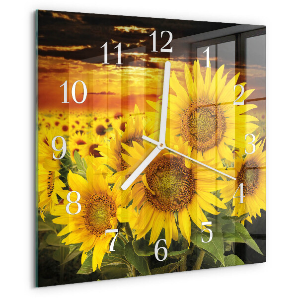 Reloj cuadrado Girasoles