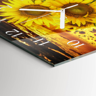 Reloj cuadrado Girasoles