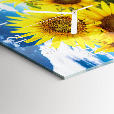 Reloj cuadrado Girasoles
