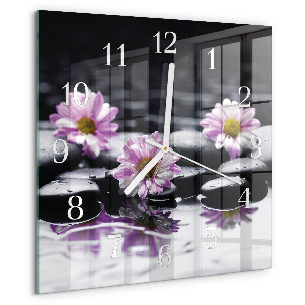 Reloj cuadrado Flores