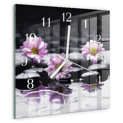 Reloj cuadrado Flores