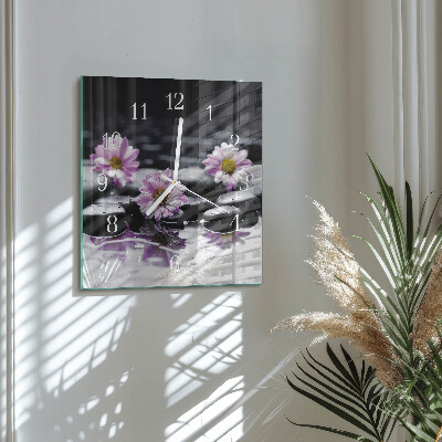 Reloj cuadrado Flores
