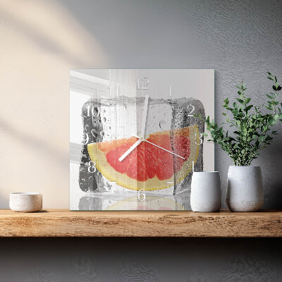 Reloj cuadrado Helado de pomelo