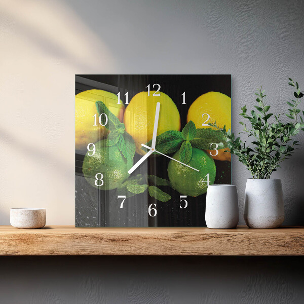 Reloj cuadrado Limones