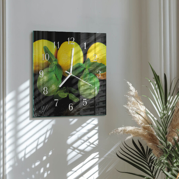 Reloj cuadrado Limones
