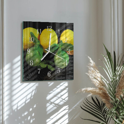 Reloj cuadrado Limones