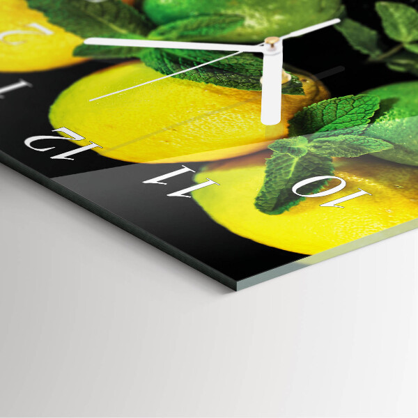 Reloj cuadrado Limones