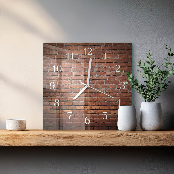 Reloj cuadrado Ladrillo