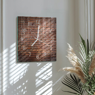 Reloj cuadrado Ladrillo