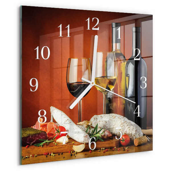 Reloj cuadrado Vino