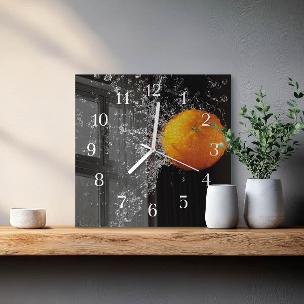 Reloj cuadrado Naranja
