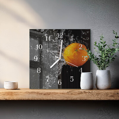 Reloj cuadrado Naranja