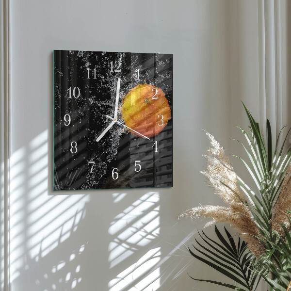 Reloj cuadrado Naranja