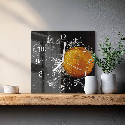Reloj cuadrado Naranja