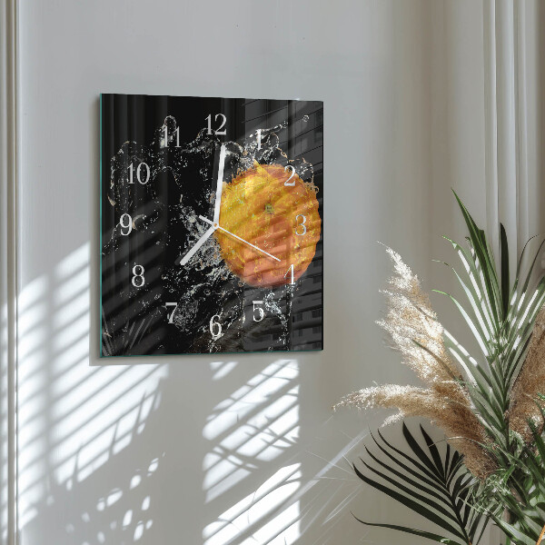 Reloj cuadrado Naranja