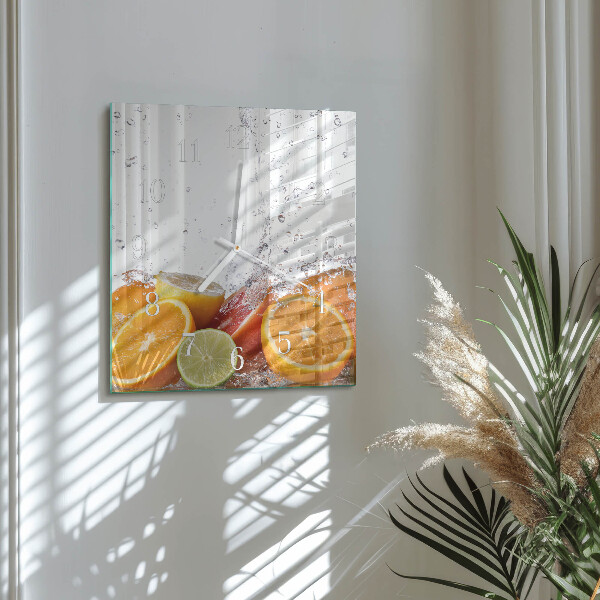 Reloj cuadrado Naranjas