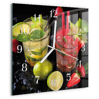 Reloj cuadrado Cóctel