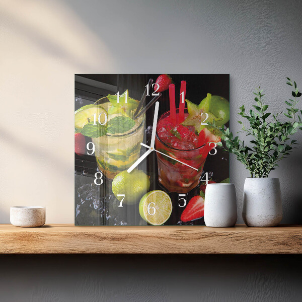 Reloj cuadrado Cóctel