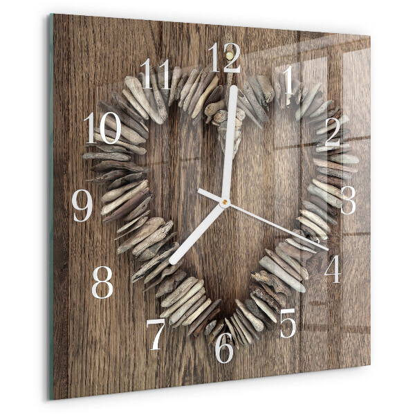 Reloj cuadrado Corazón