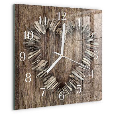 Reloj cuadrado Corazón