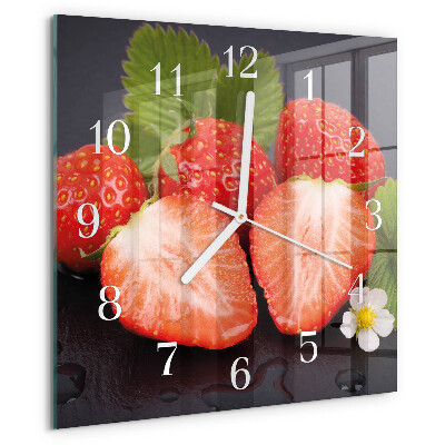 Reloj cuadrado fresas