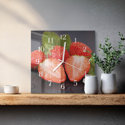 Reloj cuadrado fresas
