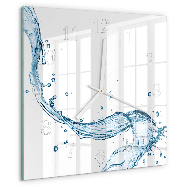 Reloj cuadrado Agua