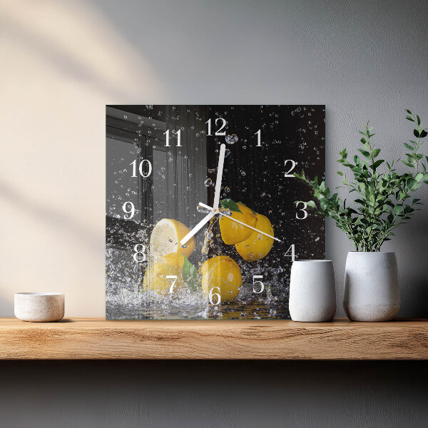 Reloj cuadrado Limones