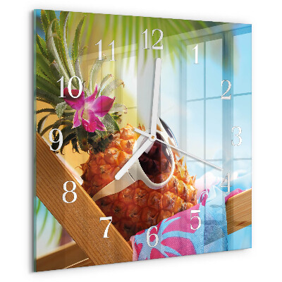 Reloj cuadrado Piña