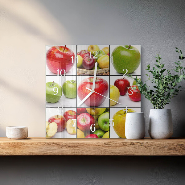 Reloj cuadrado Manzanas