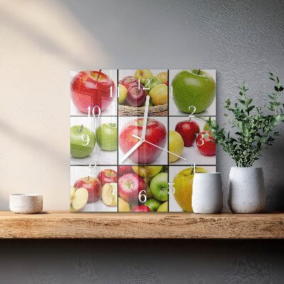 Reloj cuadrado Manzanas