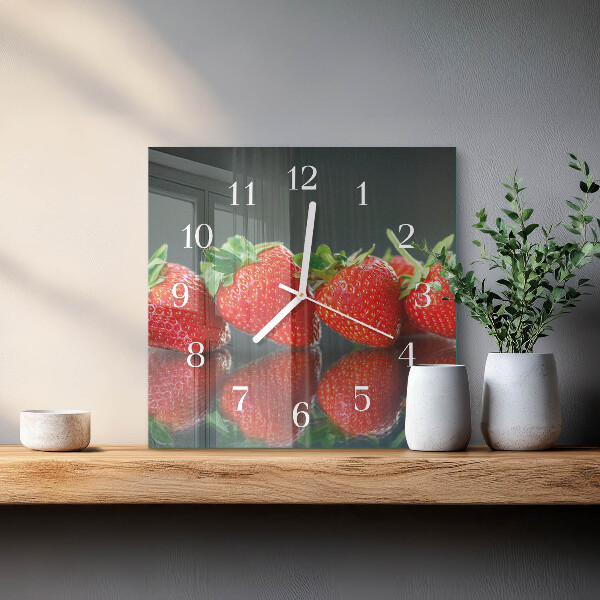 Reloj cuadrado fresas