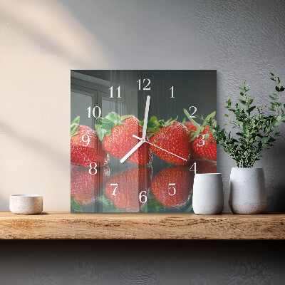 Reloj cuadrado fresas