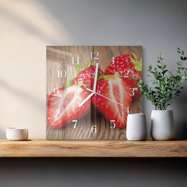 Reloj cuadrado fresas
