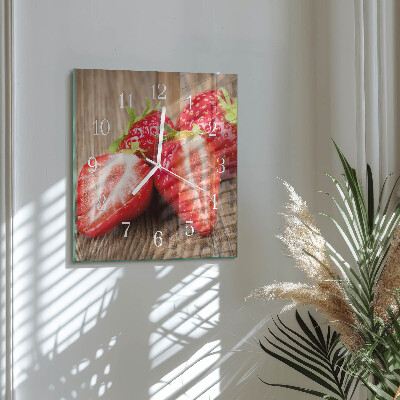 Reloj cuadrado fresas