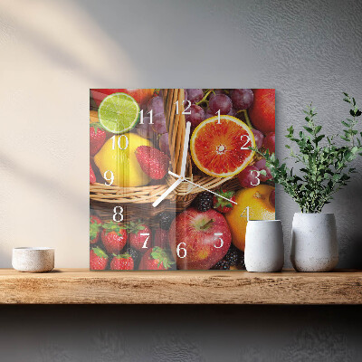 Reloj cuadrado Fruta