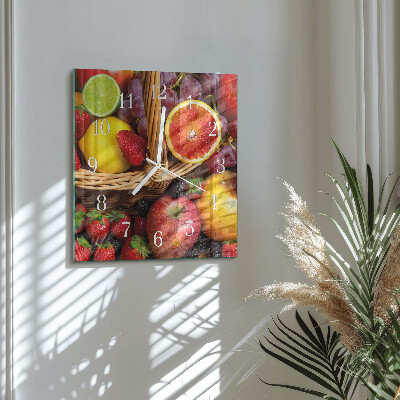 Reloj cuadrado Fruta