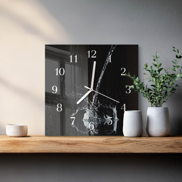 Reloj cuadrado Agua