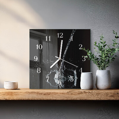 Reloj cuadrado Agua