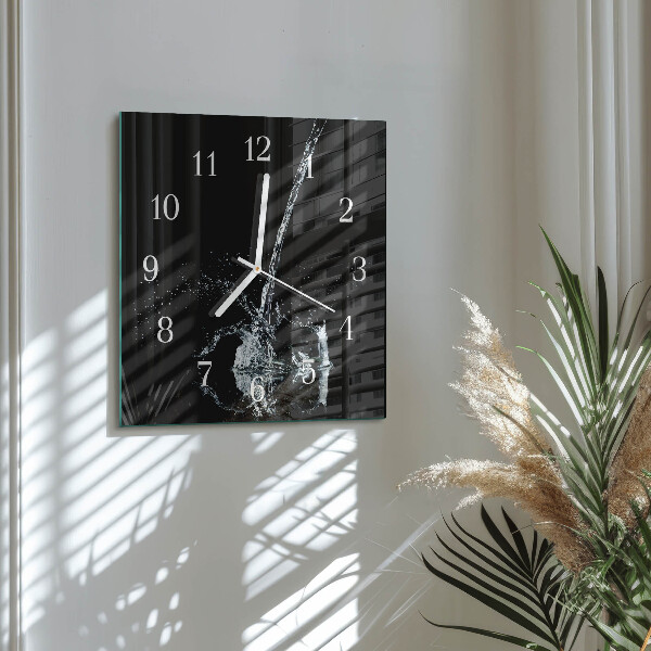 Reloj cuadrado Agua