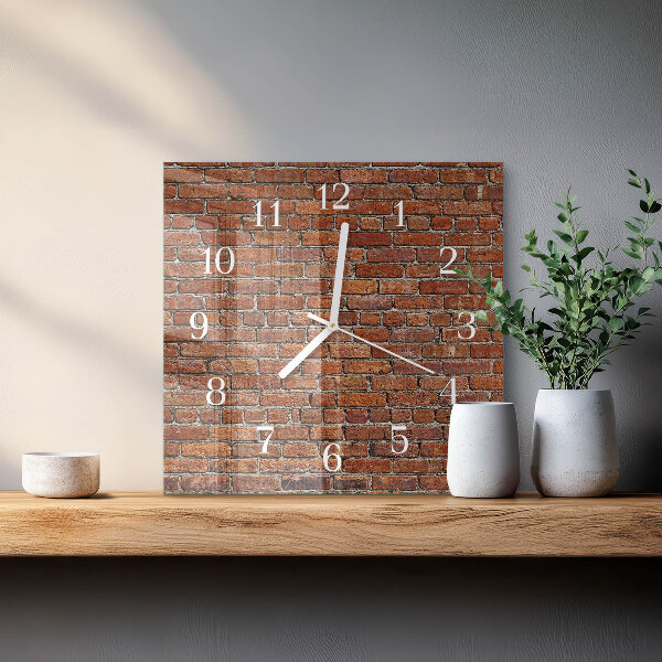 Reloj cuadrado Ladrillo