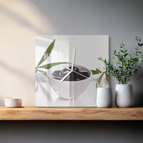 Reloj cuadrado Aceitunas