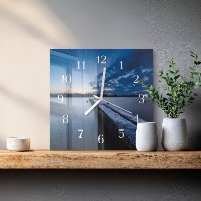Reloj cuadrado Paisaje