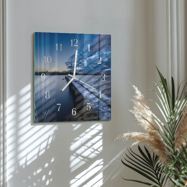 Reloj cuadrado Paisaje