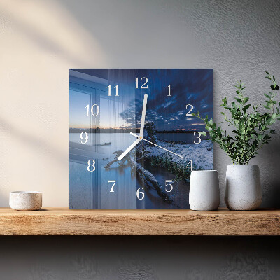 Reloj cuadrado Paisaje