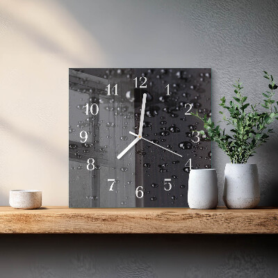 Reloj cuadrado Gotas