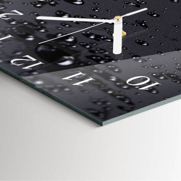 Reloj cuadrado Gotas