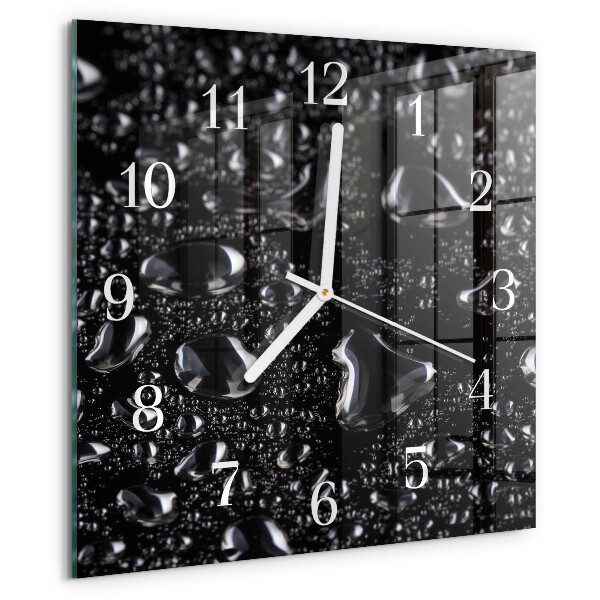 Reloj cuadrado Gotas